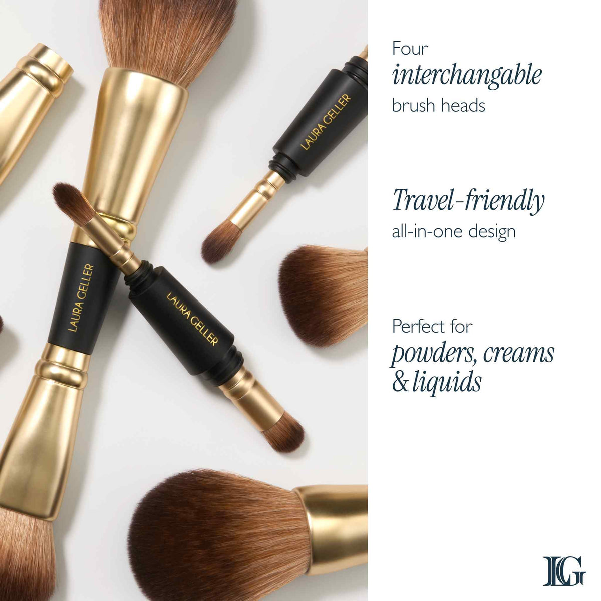 Geller To-Go 4-in-1 Travel Makeup Brush